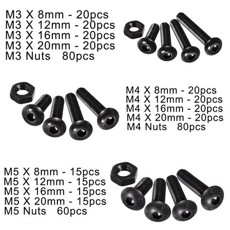 Pcs M M M Alloy Steel Hex Socket Button Head Grandado