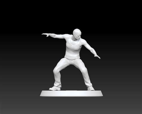 Read The Full Title3D Printable Naked Man In A Superhero Pose 3D Model