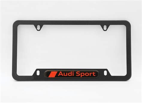 Genuine Audi Zaw 071 801 L Audi Sport License Plate Frame Carbon Fiber Free Shipping On