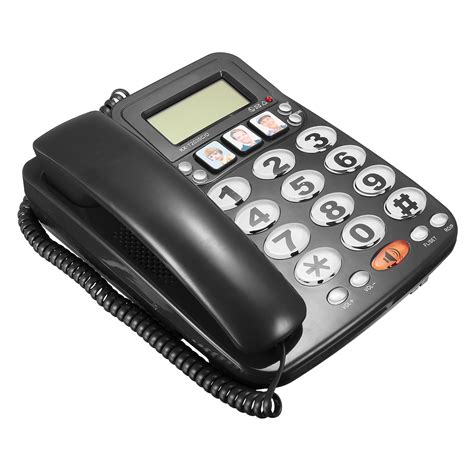 kx-2035cid 2-line corded telephone with speakerphone speed dial corded ...