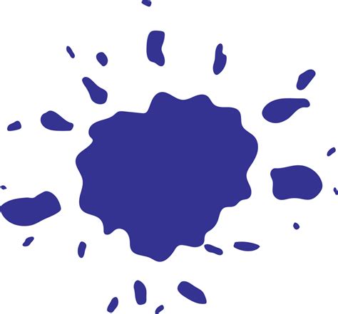 Blue Paint Splatter Clip Art