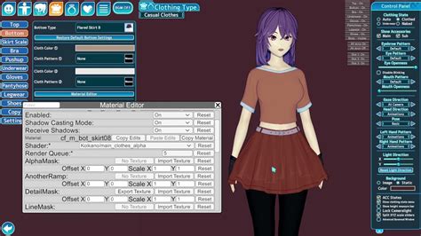 Koikatsu How To Texture Part 3 Transparency Youtube