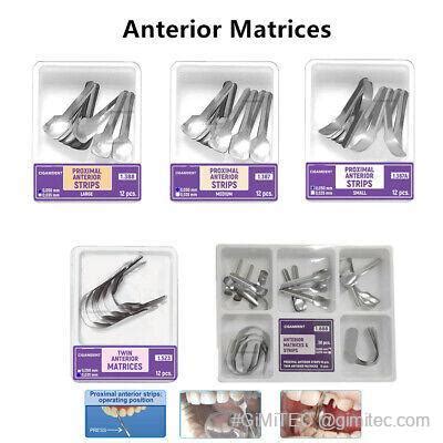 Dental Matrix Bands Anterior Proximal Strips Sectional Contoured