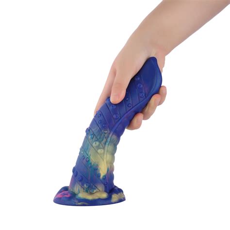 Fantasy Monster Dildo Mit Saugnapf Cm Blaue Zunge Hismith