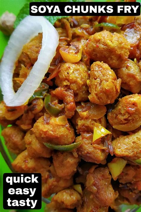 Soya Chunks Fry Recipe Meal Maker Fry Soya Bean Fry Soya Chunks Recipe Soya Chunks