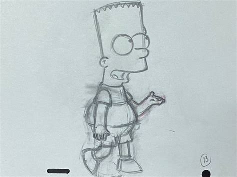 The Simpsons Original Drawing Of Bart Simpson Catawiki