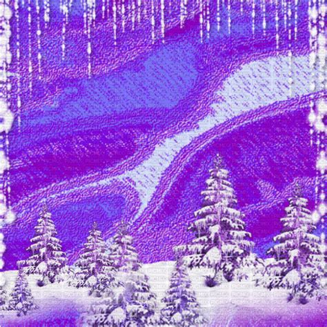 JE Bg Animated Winter Snow Tree Purple Idca Je Bg Animated