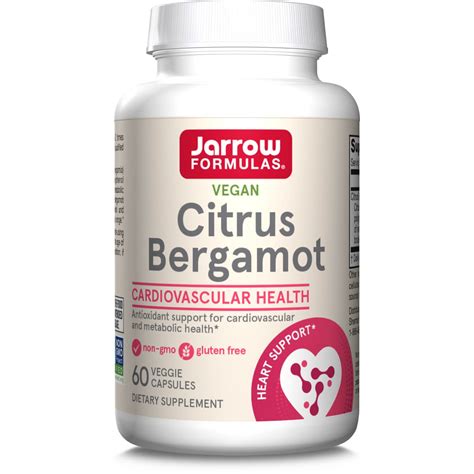 Jarrow Formulas Citrus Bergamot 500mg 60 Veggie Capsules Bigvits