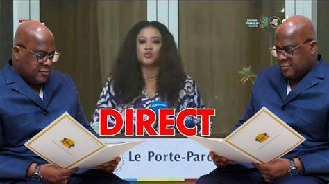 DIRECT IMPORTANTE COMMUNICATION DE LA PRESIDENCE RDC LE Pdt