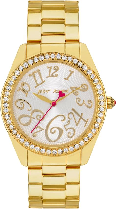 Betsey Johnson Bj00048 02 Reloj Analógico De Cuarzo Para Mujer Correa De Acero Inoxidable