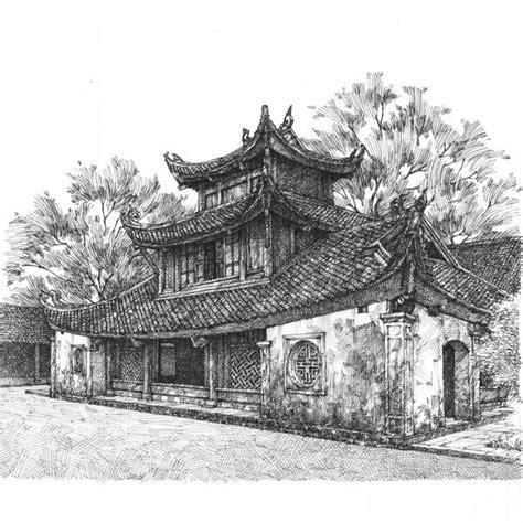 But Thap Pagoda | Perspective drawing architecture, Architecture ...