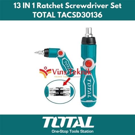 Jual Jual Obeng Set In Ratchet Screwdriver Set Rachet Total