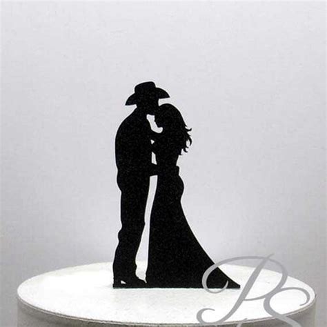 Cowboy Wedding Cake Topper Country Cake Topper Western Cake Etsy