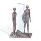 Grabfigur Schwebende Madonna Bronze Bildhauerei Shop