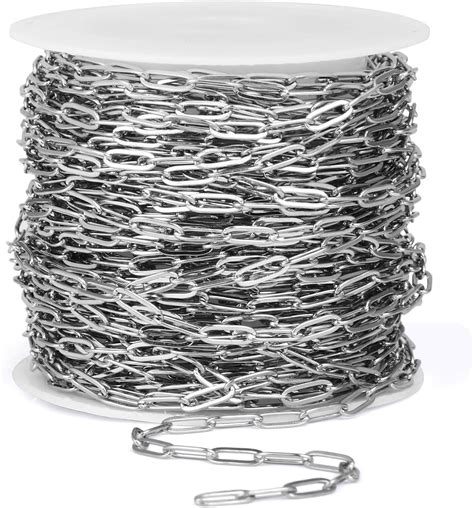 Amazon 33 Ft Stainless Steel Paperclip Chains Roll 2 5mm Width