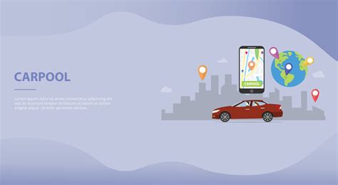 carpool car sharing concept technology for website template 3250886 ...