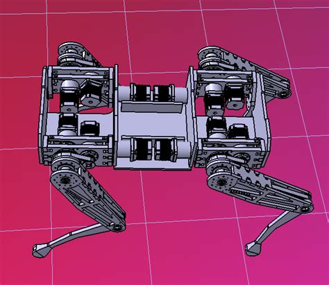 【机器人】spike四足机器狗3d数模图纸 Step格式 Catia设计catia机器人 仿真秀干货文章