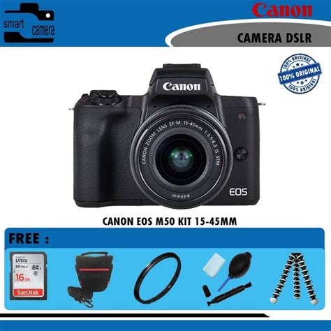 Jual Canon Eos M50 Kit 15 45mm Is Stm Shopee Indonesia