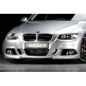 Lame De Pare Chocs Avant Noir Rieger Tuning Pour BMW SERIE 3 E92 E93