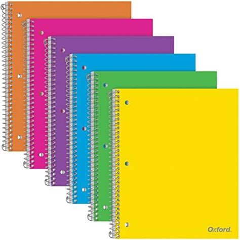 Amazon Oxford College Ruled Spiral Notebook X Pack Of