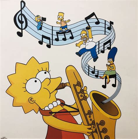 Lisa Simpson playing the Saxophone FRAMED ART Print - Etsy | Simpson, Bart simpson, Los simpson