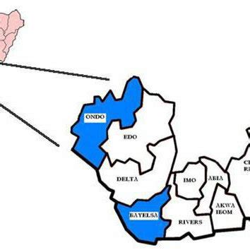 Map of Nigeria Showing the Niger Delta Region | Download Scientific Diagram