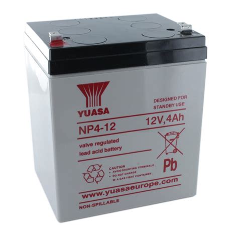 Yuasa Np4 12 Rechargeable Sealed Lead Acid Sla Battery BEC Distribution