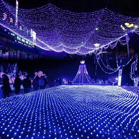 Led Net Lights Large Outdoor Christmas Decorations Garden Mesh Fairy Light Christmas Outdoor ...