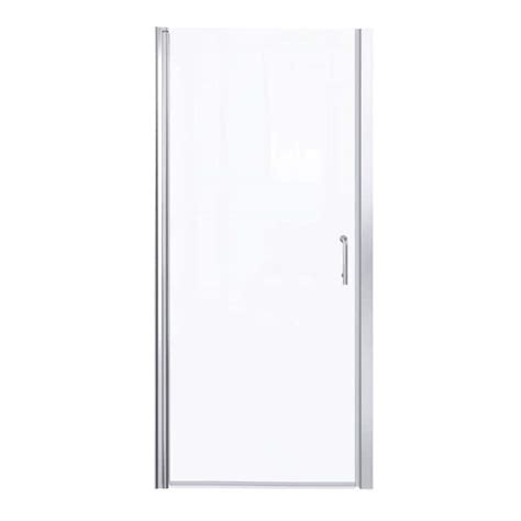 Angeles Home 30 31 3 8 In W X 72 In H Pivot Frameless Shower Door In