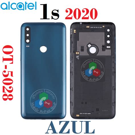 ALCATEL 1s 2020 OT 5028 5028Y 5028D TAPA TRASERA AZUL