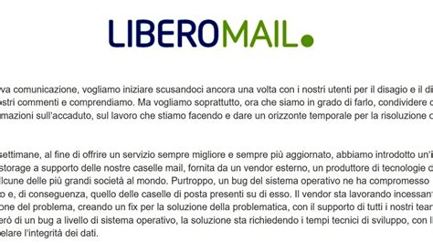 Problemi Libero Mail