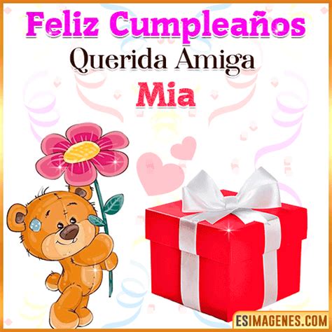 Feliz Cumpleaños Amiga Mia