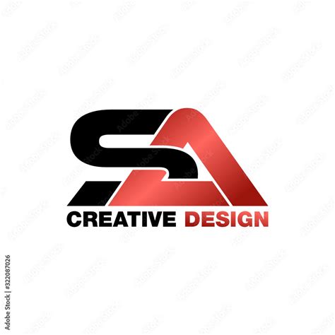 Letter SA logo design vector Stock Vector | Adobe Stock