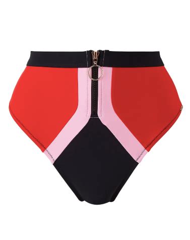 Figleaves London Figleaves Curve Bondi Zip Front Sporty Bikini Brief