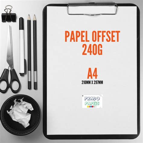 Folhas Papel Offset Super Branco A Grs Produtos Elo