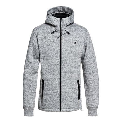 Sweat Capuche Zipp En Mati Re Contrecoll E Kurow Sherpa Gris Light