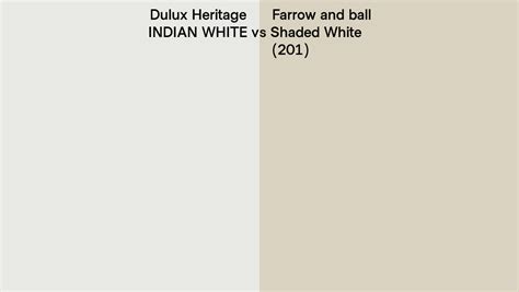 Dulux Heritage Indian White Vs Farrow And Ball Shaded White Side