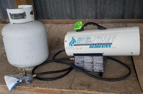 Heater w/ Propane Tank | Live and Online Auctions on HiBid.com