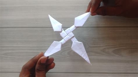 Ninja Star Origami How To Make Ninja Star Craft Tutorial Folding