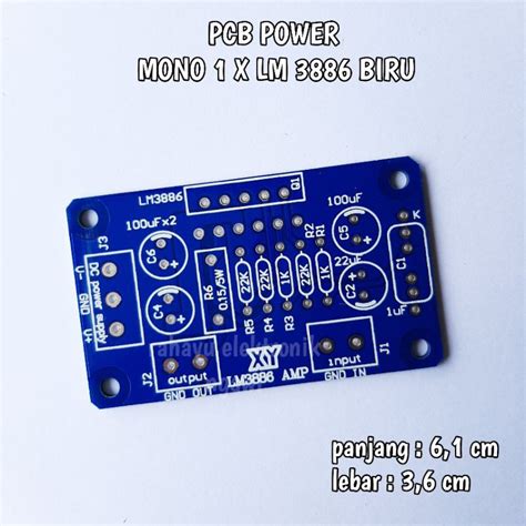 Jual Pcb Power Mono X Lm Biru Shopee Indonesia