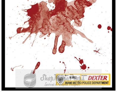 Dexter Blood Spatter 02 Etsy