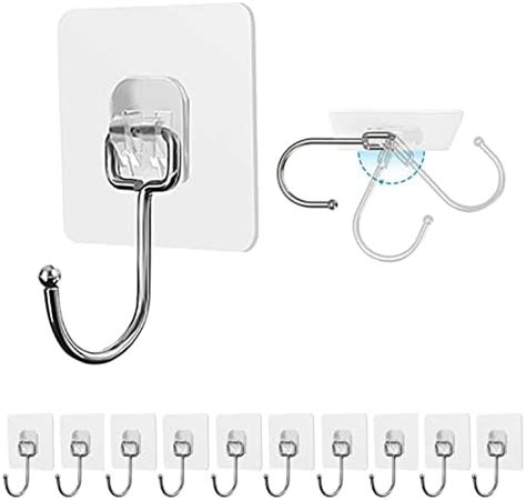 Strjobaili Large Adhesive Hooks For Hanging Heavy Duty Lb Max