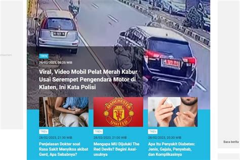 Foto Populer Tren Video Viral Mobil Pelat Merah Kabur Usai Serempet