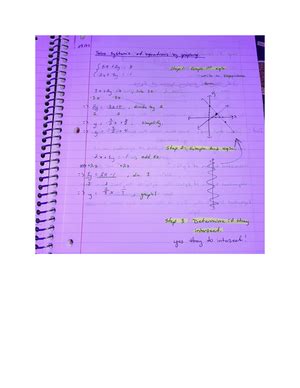 System Of Equations 1 Lecture Notes MTH 105 Studocu