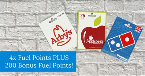 200 Bonus Fuel Points PLUS 4x Fuel Points on Arby's, Applebee's and ...