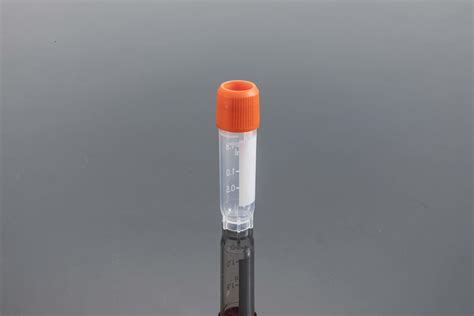 Plastic Disposable OEM External Thread Thread Cryovial With Silicone