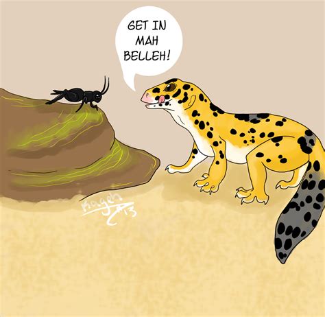 One Hungry Leopard Gecko by Kageh on DeviantArt