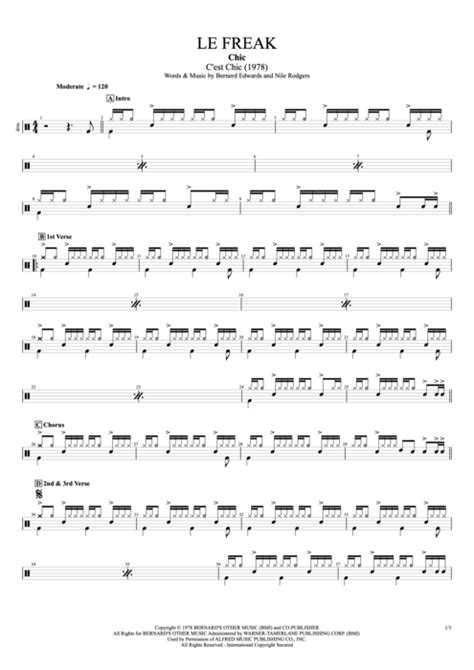 Le Freak Tab By Chic Guitar Pro Full Score MySongBook