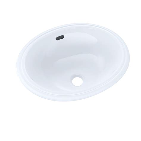 Toto® Oval 15 X 12 Narrow Undermount Bathroom Sink Cotton White