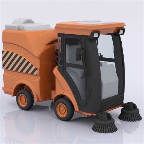 3d street sweeper model